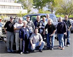Unser Team vor dem Hotel Crown Plaza