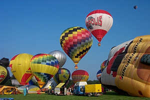 Der Start von ca. 90 Ballonen