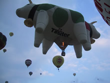 Auch mit der Doppelkuh up and away