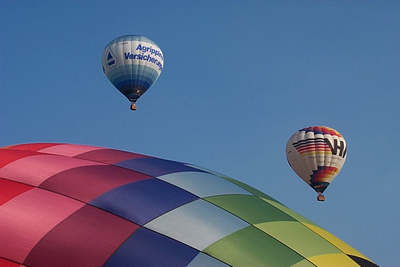 Die ersten Ballone "am Himmel"