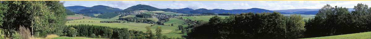 Ein Panoramabild vom Hochsauerland